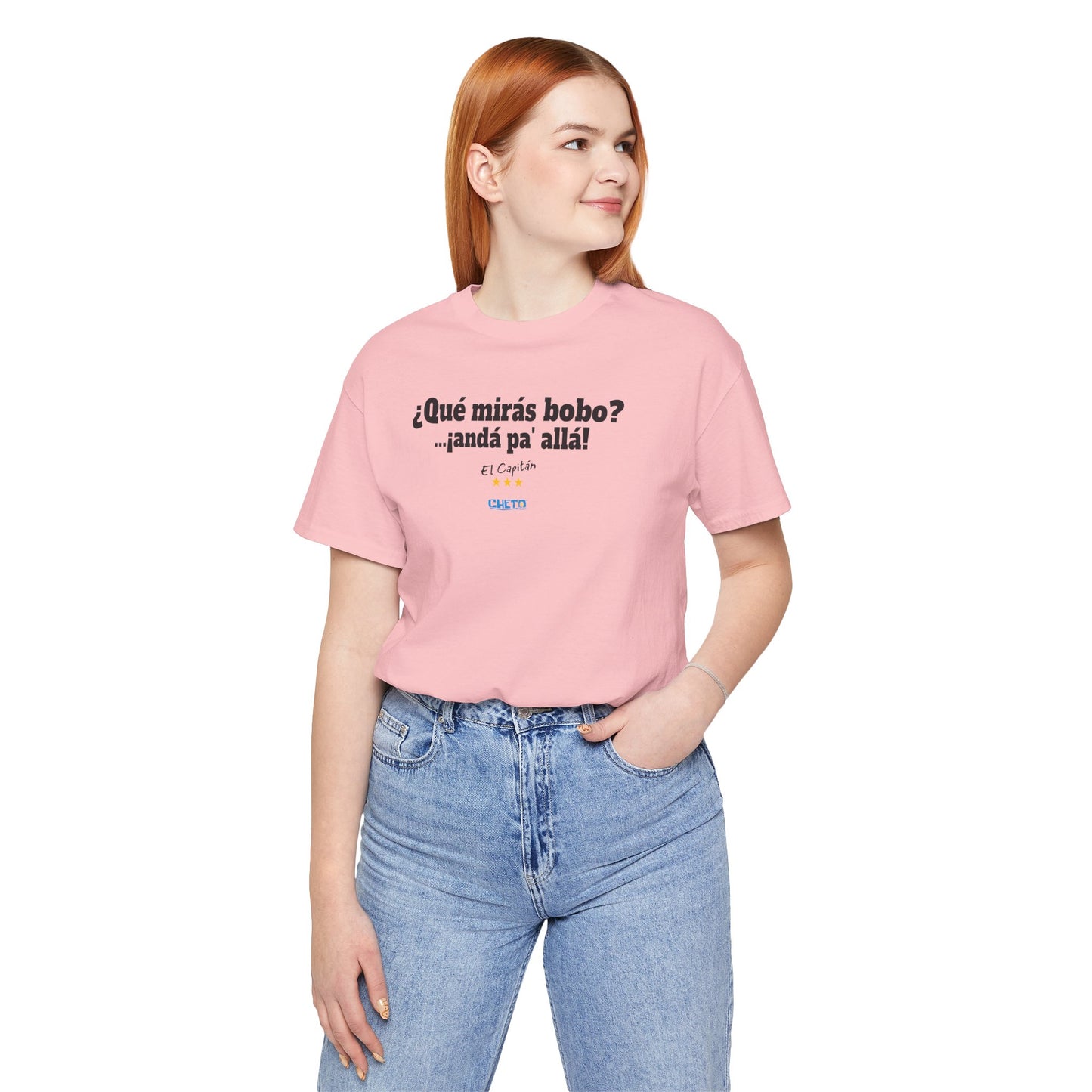 ¿Qué mirás bobo? Unisex Jersey Tee