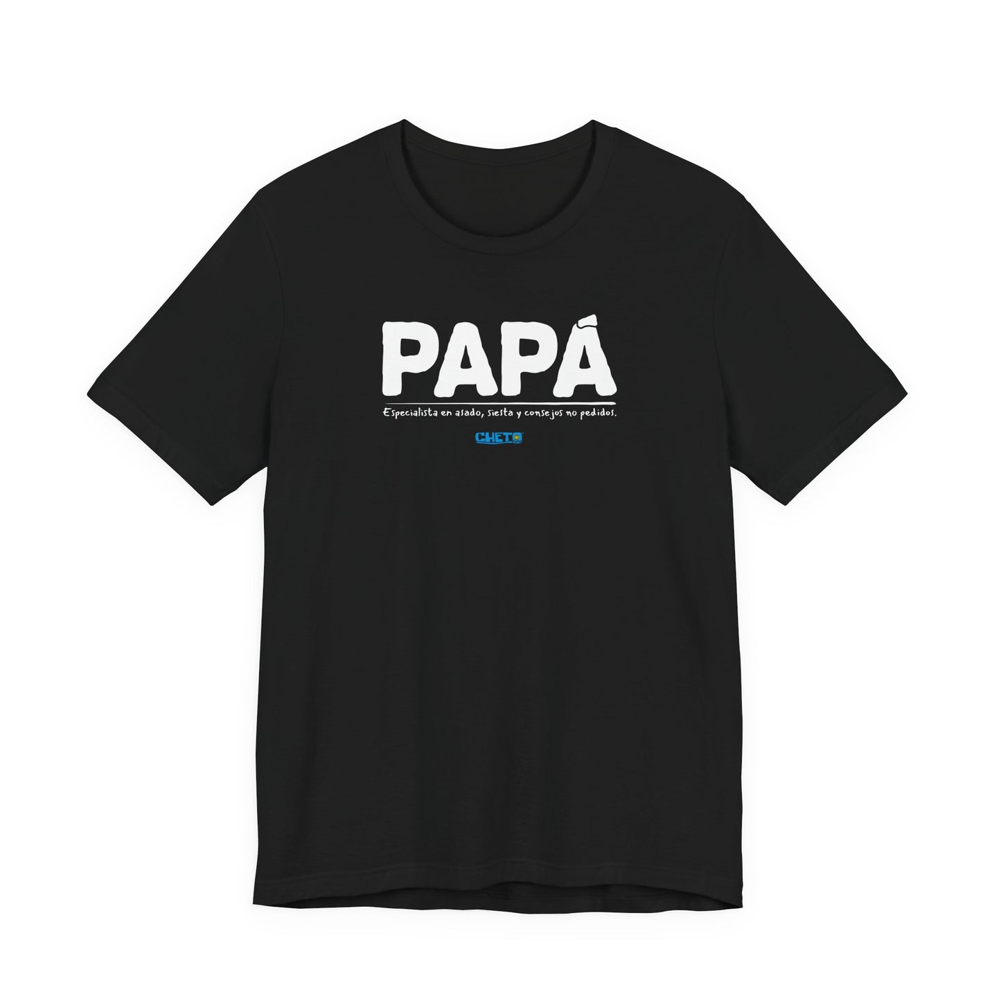 Papá: Especialista en asado, siesta y consejos no pedidos - Unisex Jersey Tee