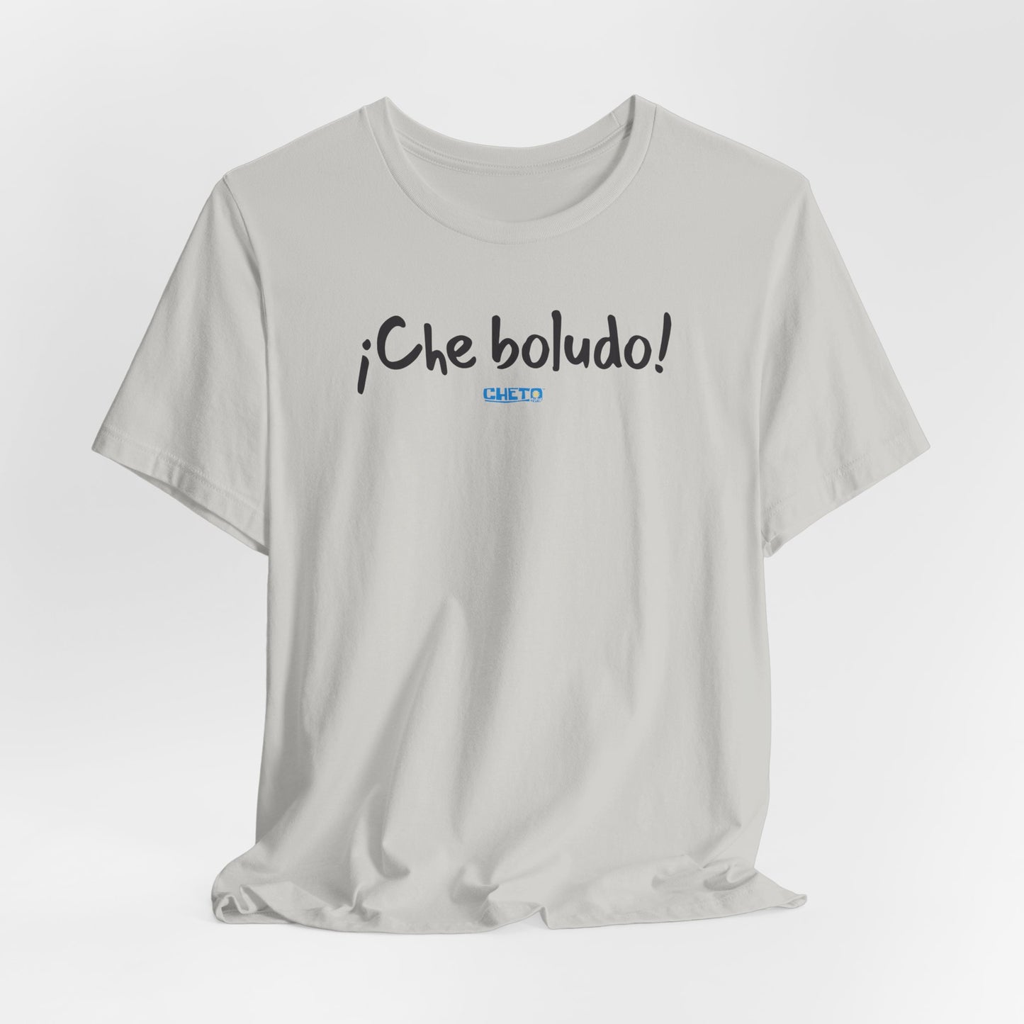 * ¡Che boludo! (con código QR en espalda/with QR code on back) - Unisex Jersey Tee