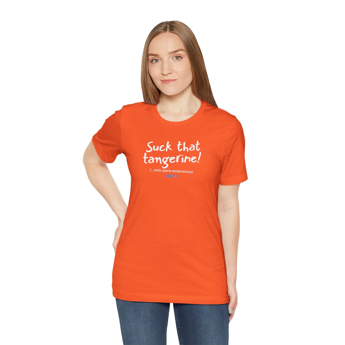 Suck that tangerine - Unisex Jersey Tee