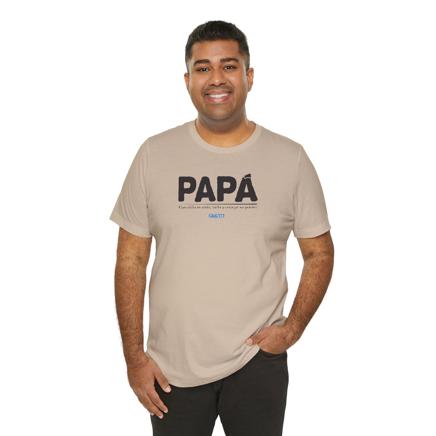Papá: Especialista en asado, siesta y consejos no pedidos - Unisex Jersey Tee