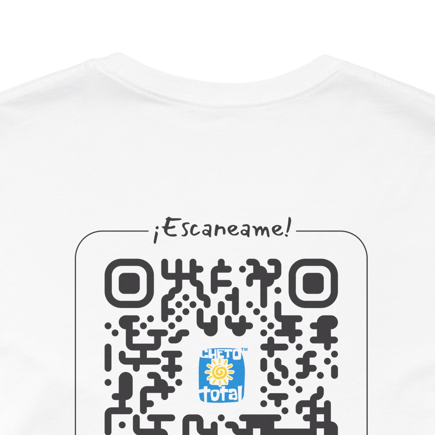 * Huella digital (Argentina) con Codigo QR en espalda-Fingerprint (Argentina) Back QR Code / Unisex Jersey Tee