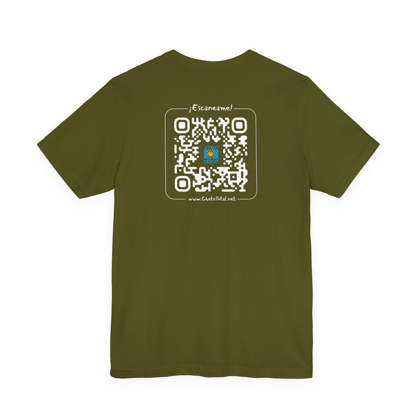 * Huella digital (Argentina) con Codigo QR en espalda-Fingerprint (Argentina) Back QR Code / Unisex Jersey Tee