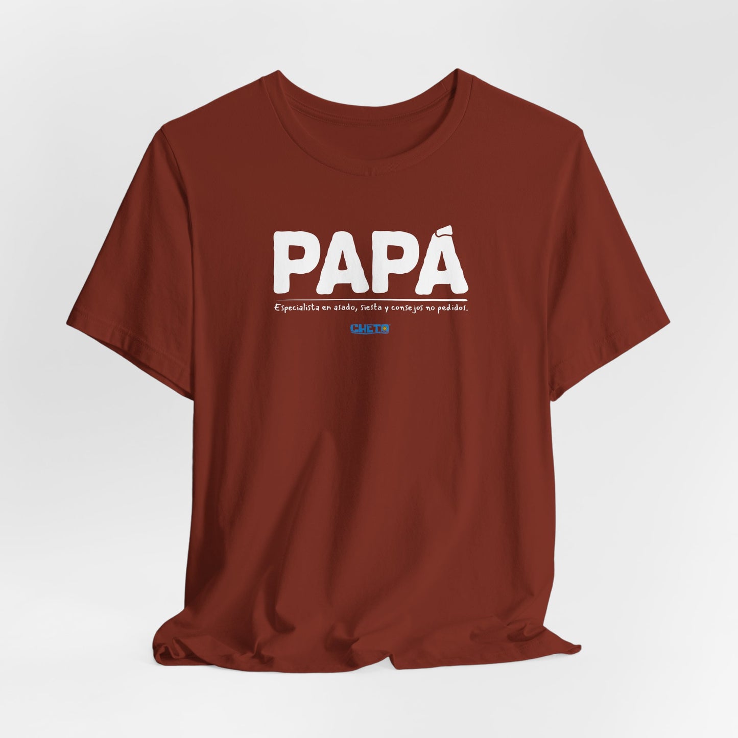 Papá: Especialista en asado, siesta y consejos no pedidos - Unisex Jersey Tee
