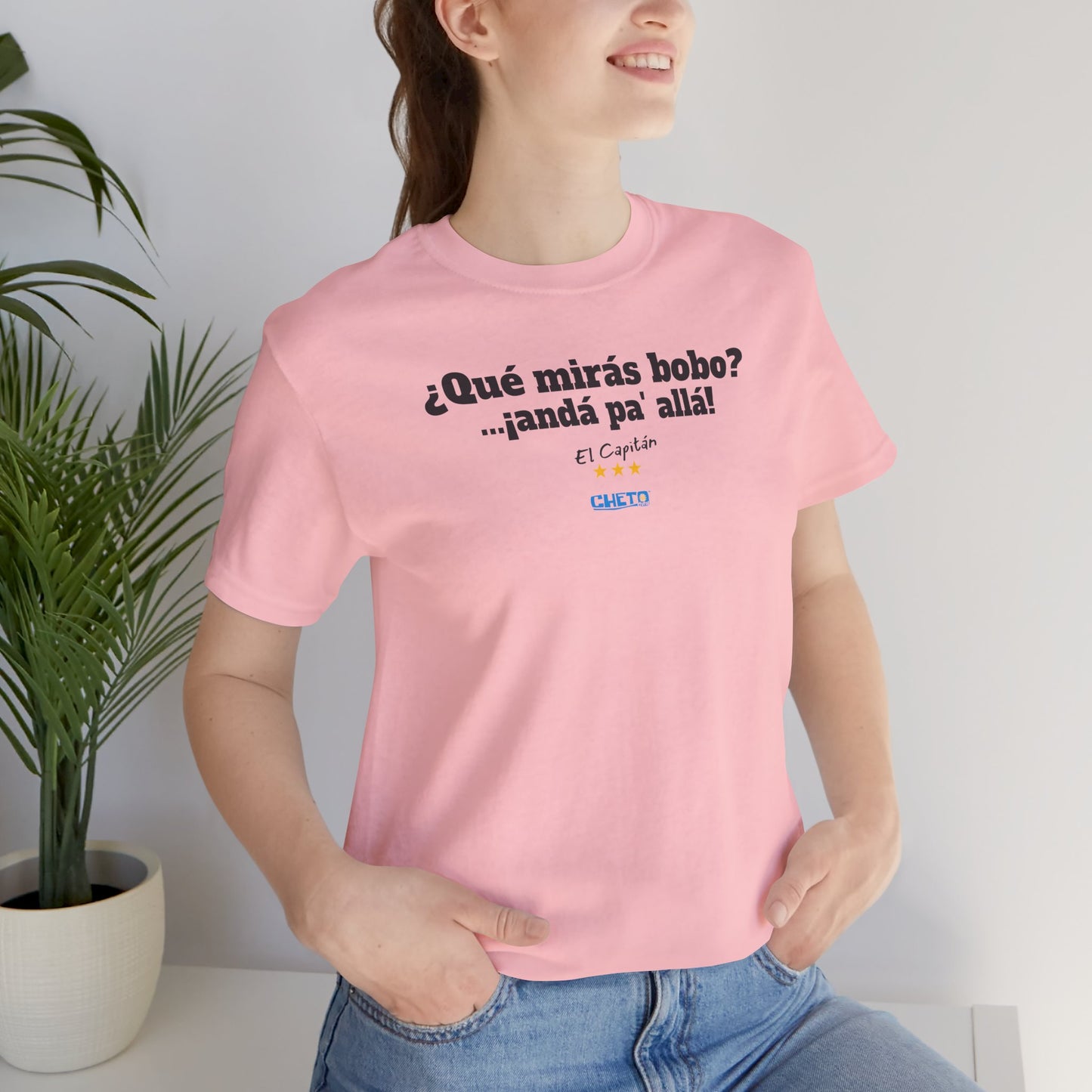 ¿Qué mirás bobo? Unisex Jersey Tee