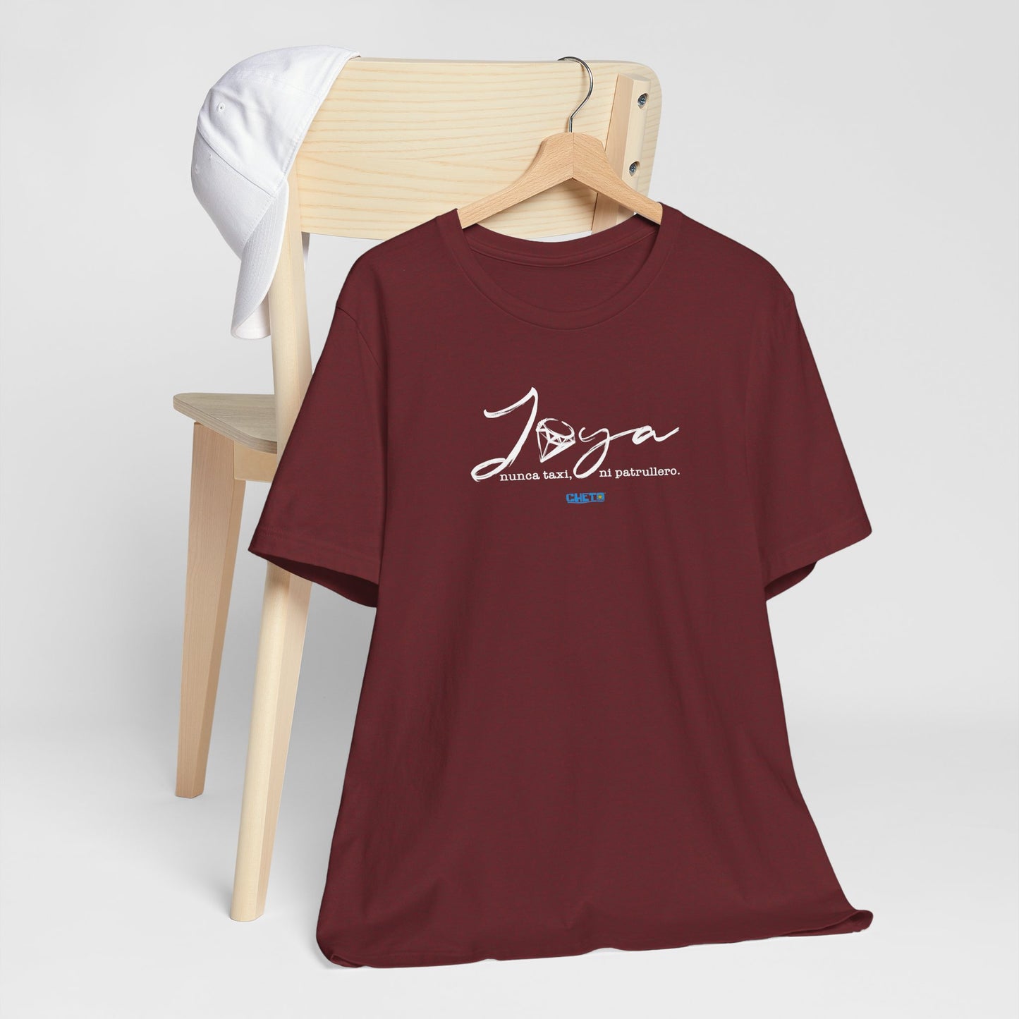 Joya, nunca taxi, ni patrullero Unisex Jersey Tee