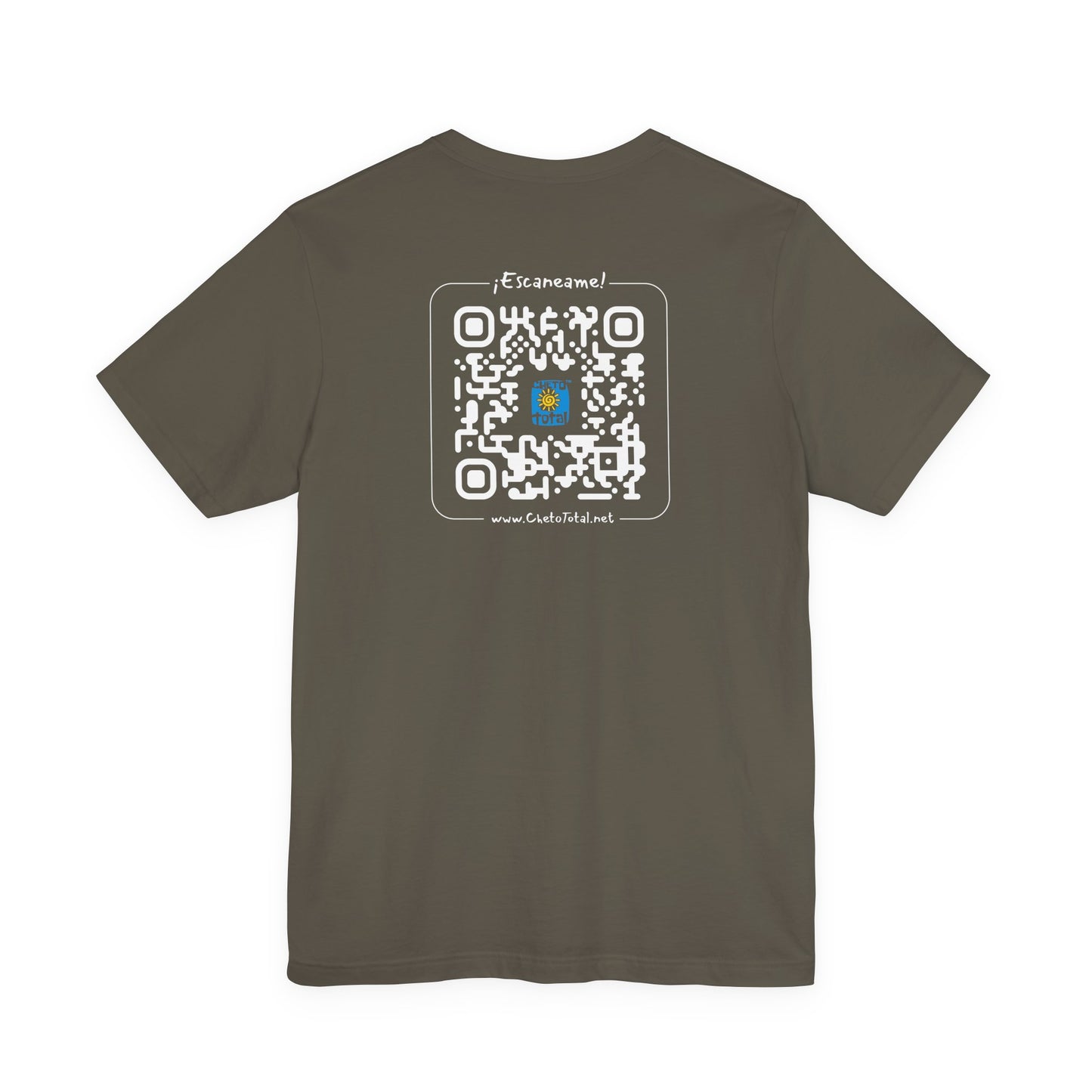 * Huella digital (Argentina) con Codigo QR en espalda-Fingerprint (Argentina) Back QR Code / Unisex Jersey Tee