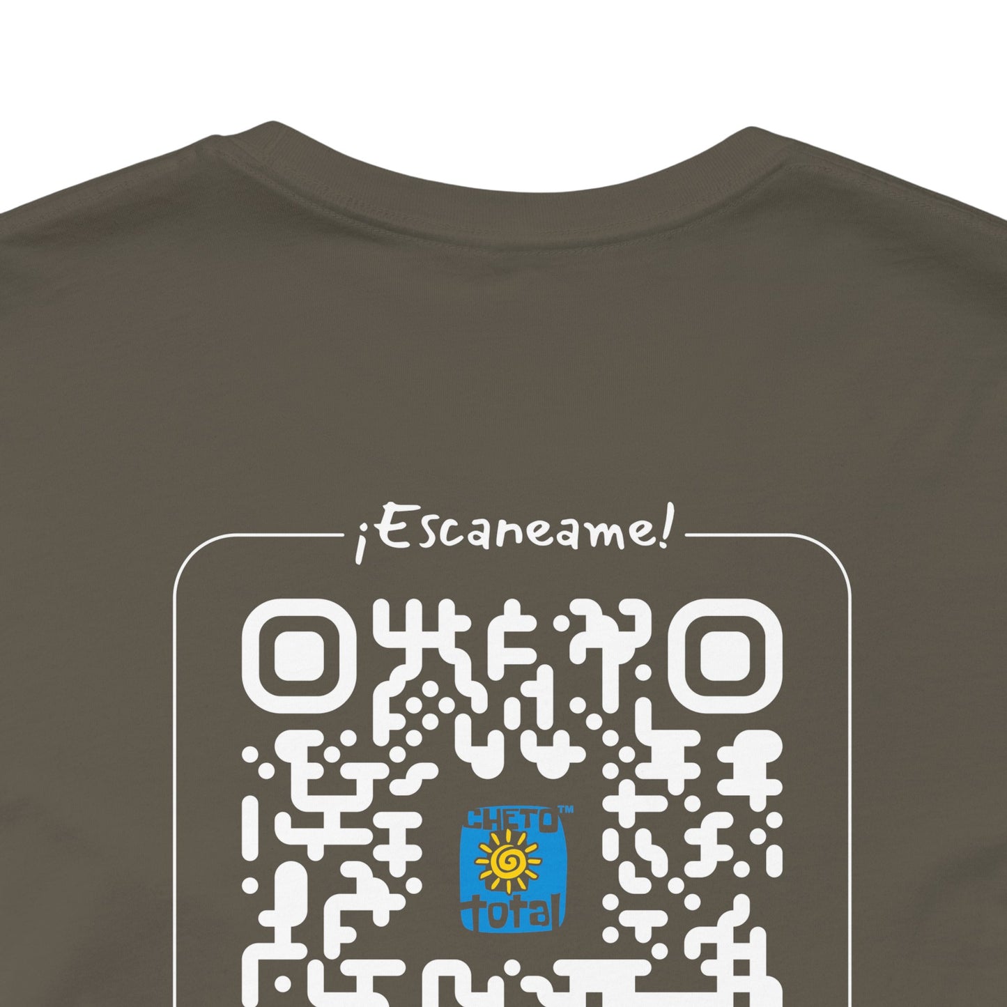 * Huella digital (Argentina) con Codigo QR en espalda-Fingerprint (Argentina) Back QR Code / Unisex Jersey Tee