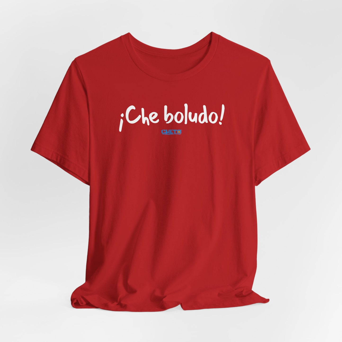 * ¡Che boludo! (con código QR en espalda/with QR code on back) - Unisex Jersey Tee