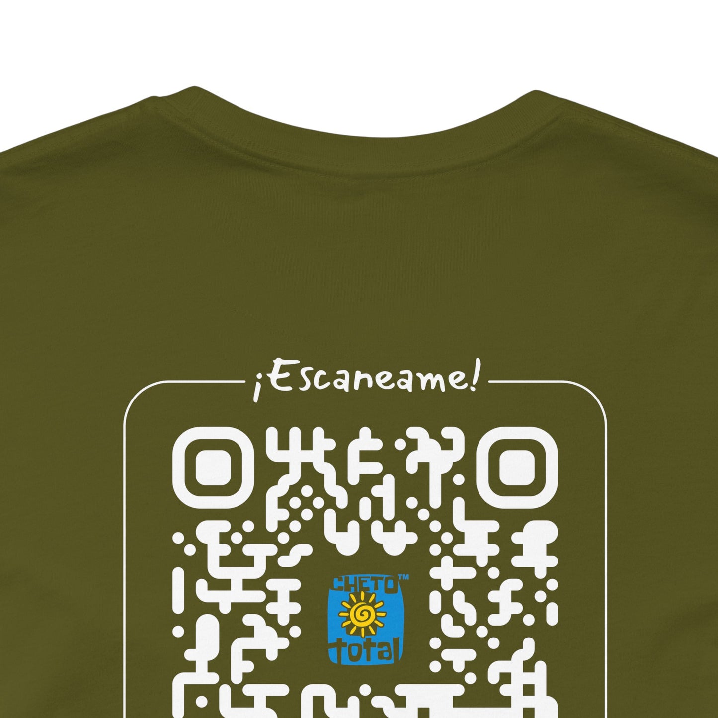 * Huella digital (Argentina) con Codigo QR en espalda-Fingerprint (Argentina) Back QR Code / Unisex Jersey Tee