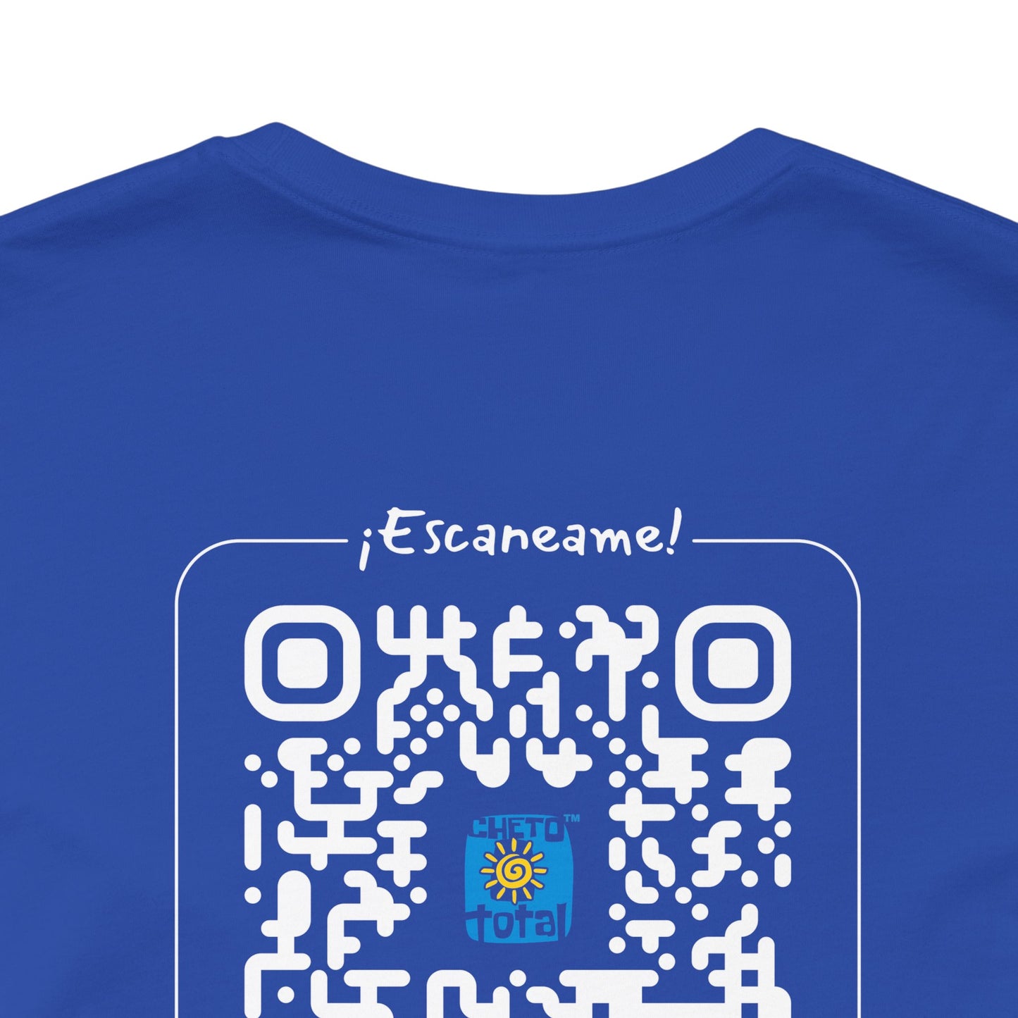 * Huella digital (Argentina) con Codigo QR en espalda-Fingerprint (Argentina) Back QR Code / Unisex Jersey Tee