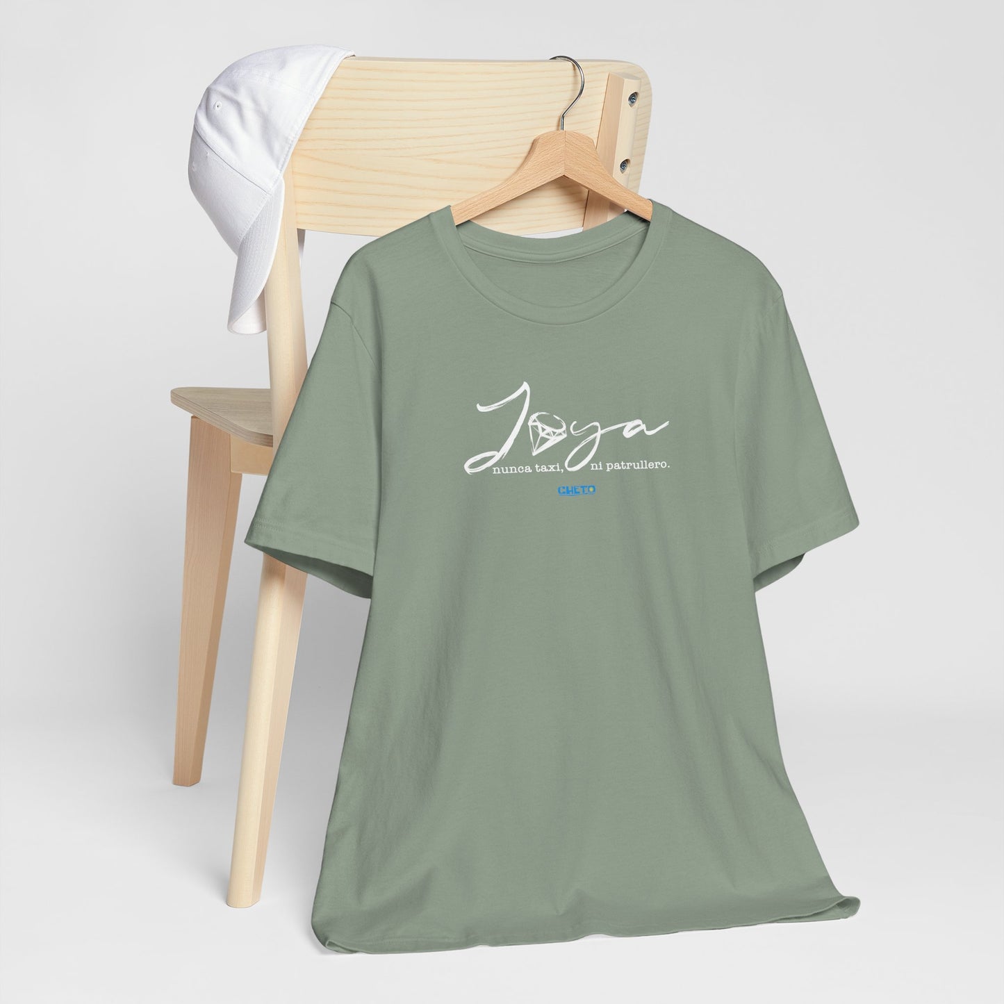 Joya, nunca taxi, ni patrullero Unisex Jersey Tee