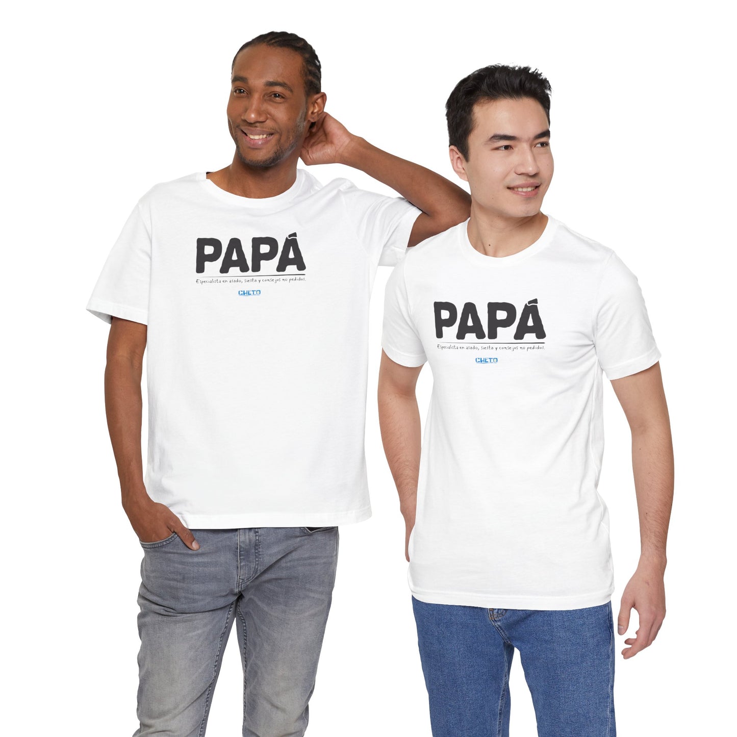 Papá: Especialista en asado, siesta y consejos no pedidos - Unisex Jersey Tee