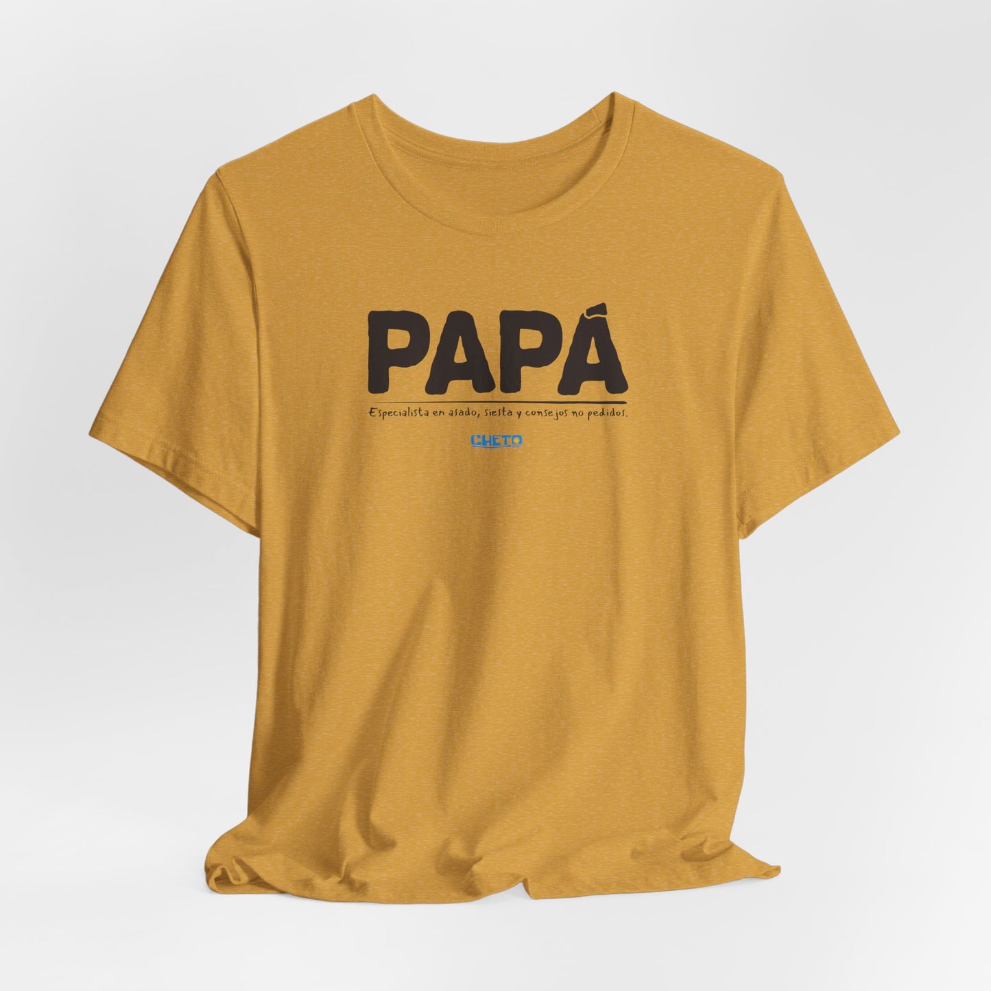 Papá: Especialista en asado, siesta y consejos no pedidos - Unisex Jersey Tee