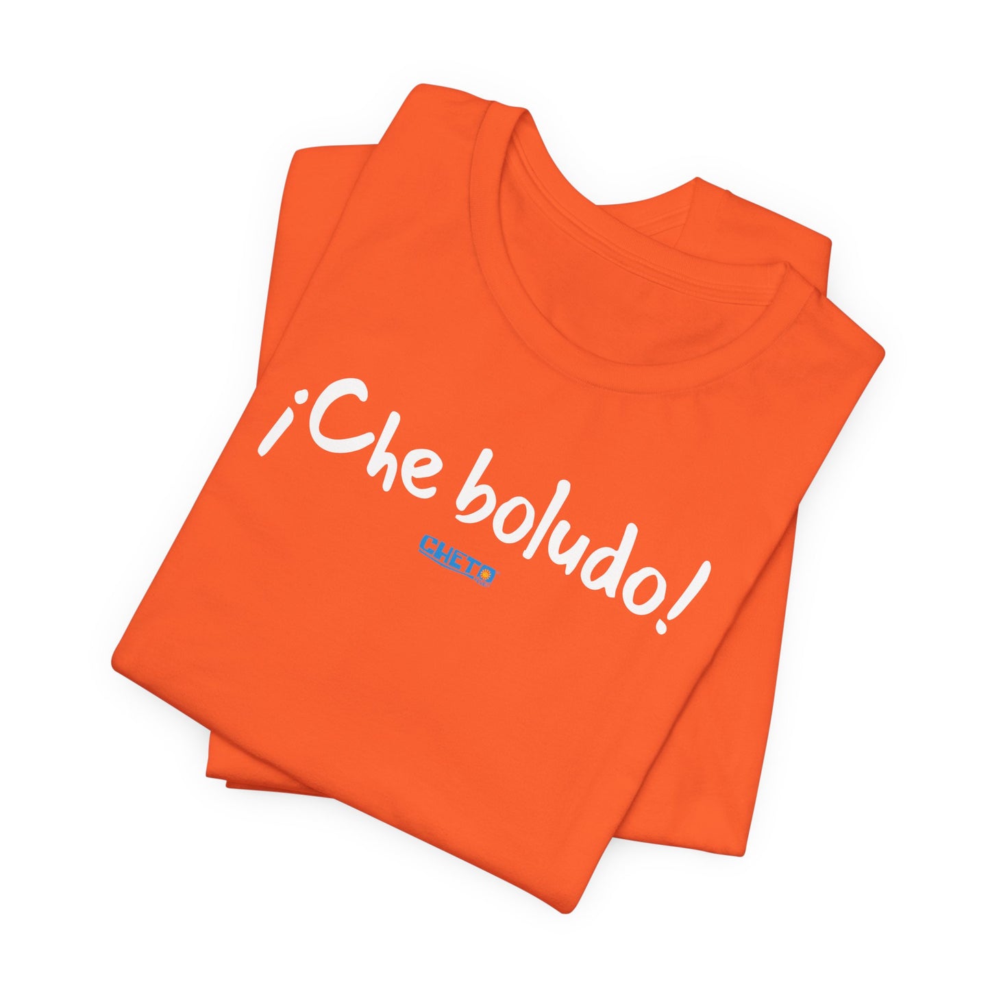 * ¡Che boludo! (con código QR en espalda/with QR code on back) - Unisex Jersey Tee