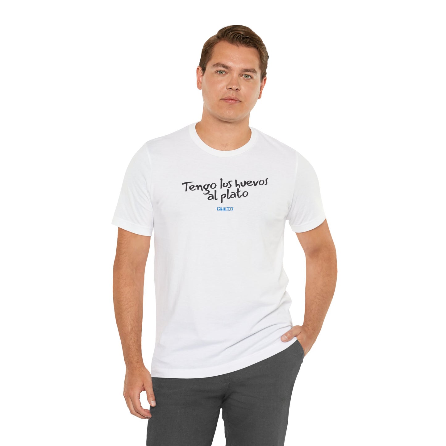 Tengo los huevos al plato - Unisex Jersey Tee