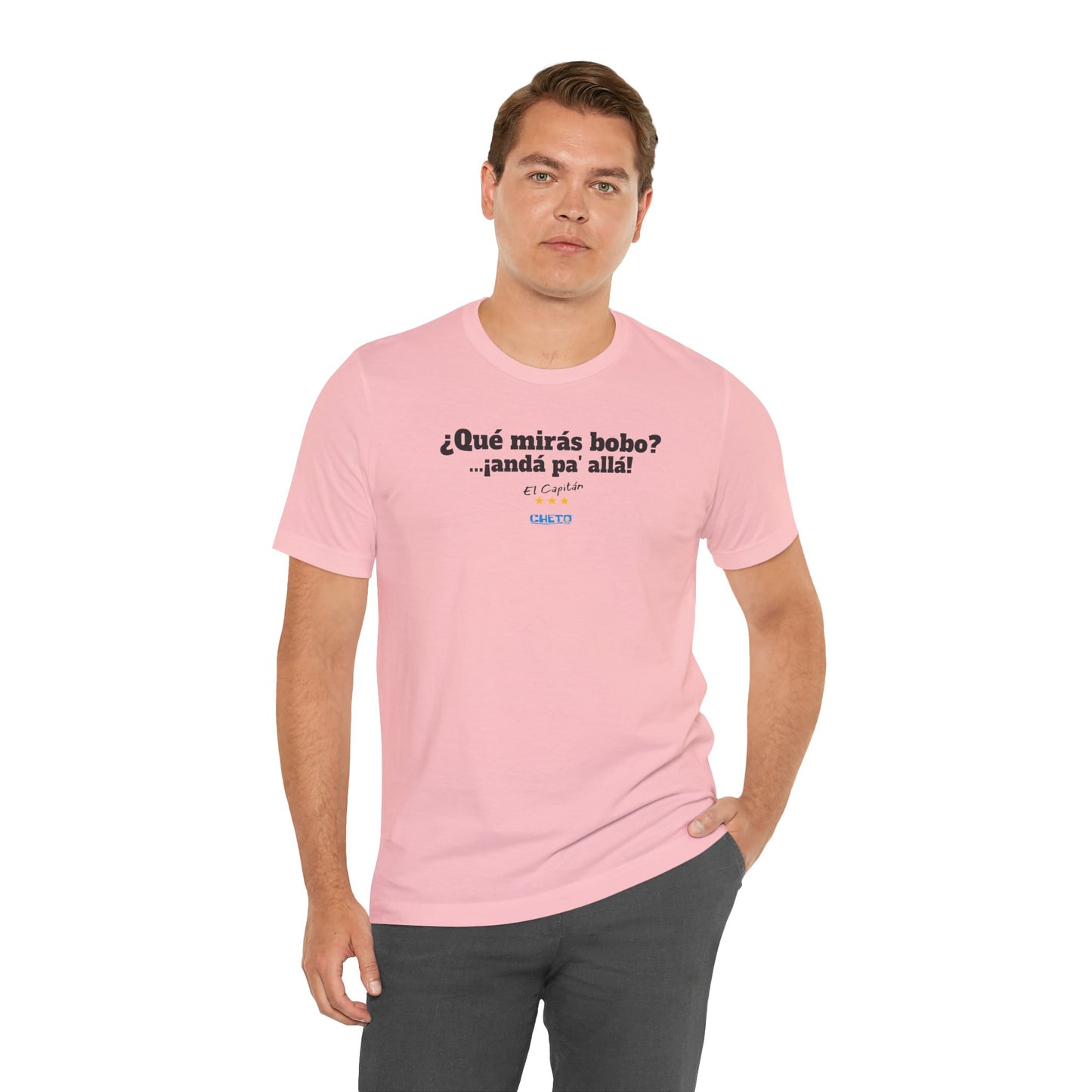 ¿Qué mirás bobo? Unisex Jersey Tee
