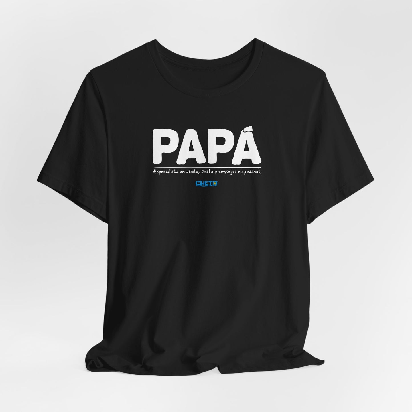 Papá: Especialista en asado, siesta y consejos no pedidos - Unisex Jersey Tee