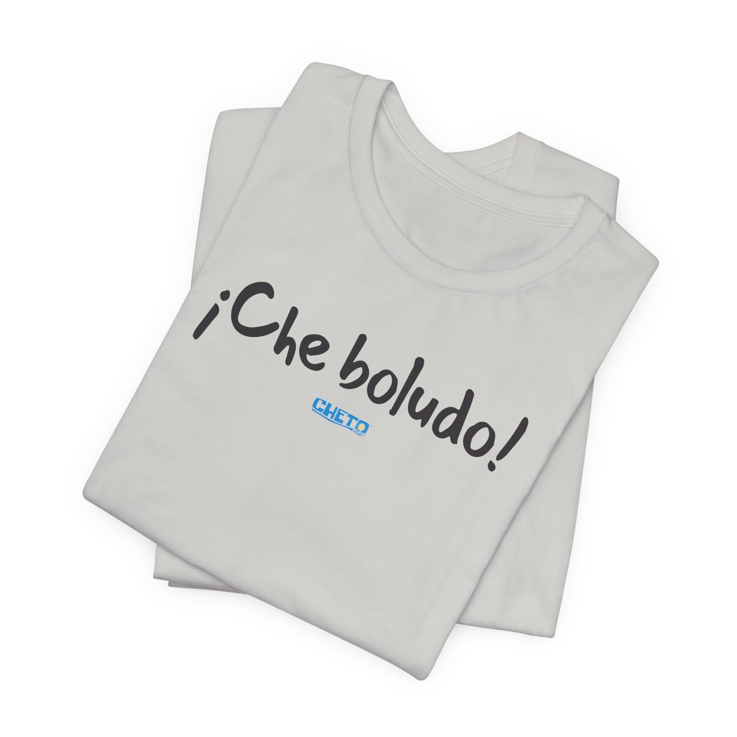 * ¡Che boludo! (con código QR en espalda/with QR code on back) - Unisex Jersey Tee