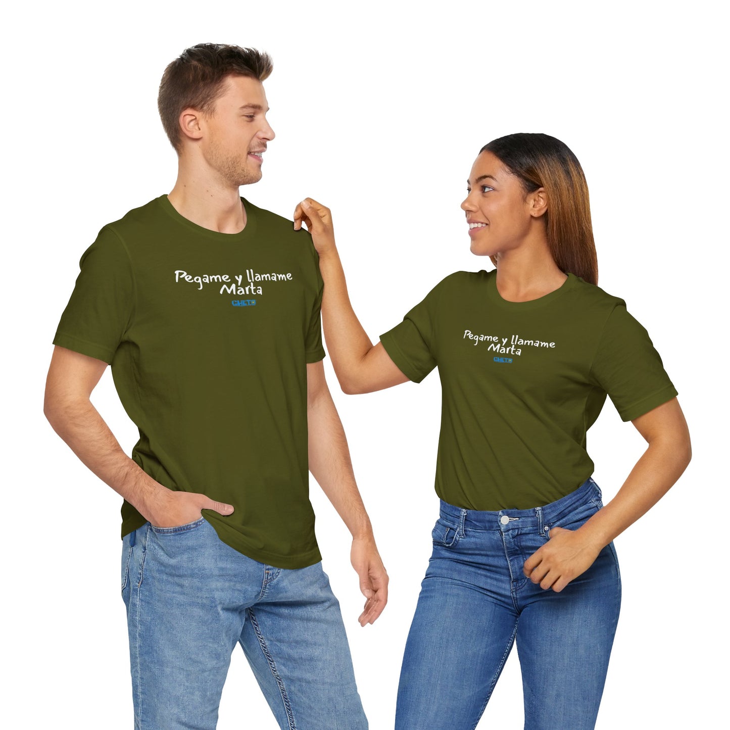 Pegame y llamame Marta - Unisex Jersey Tee
