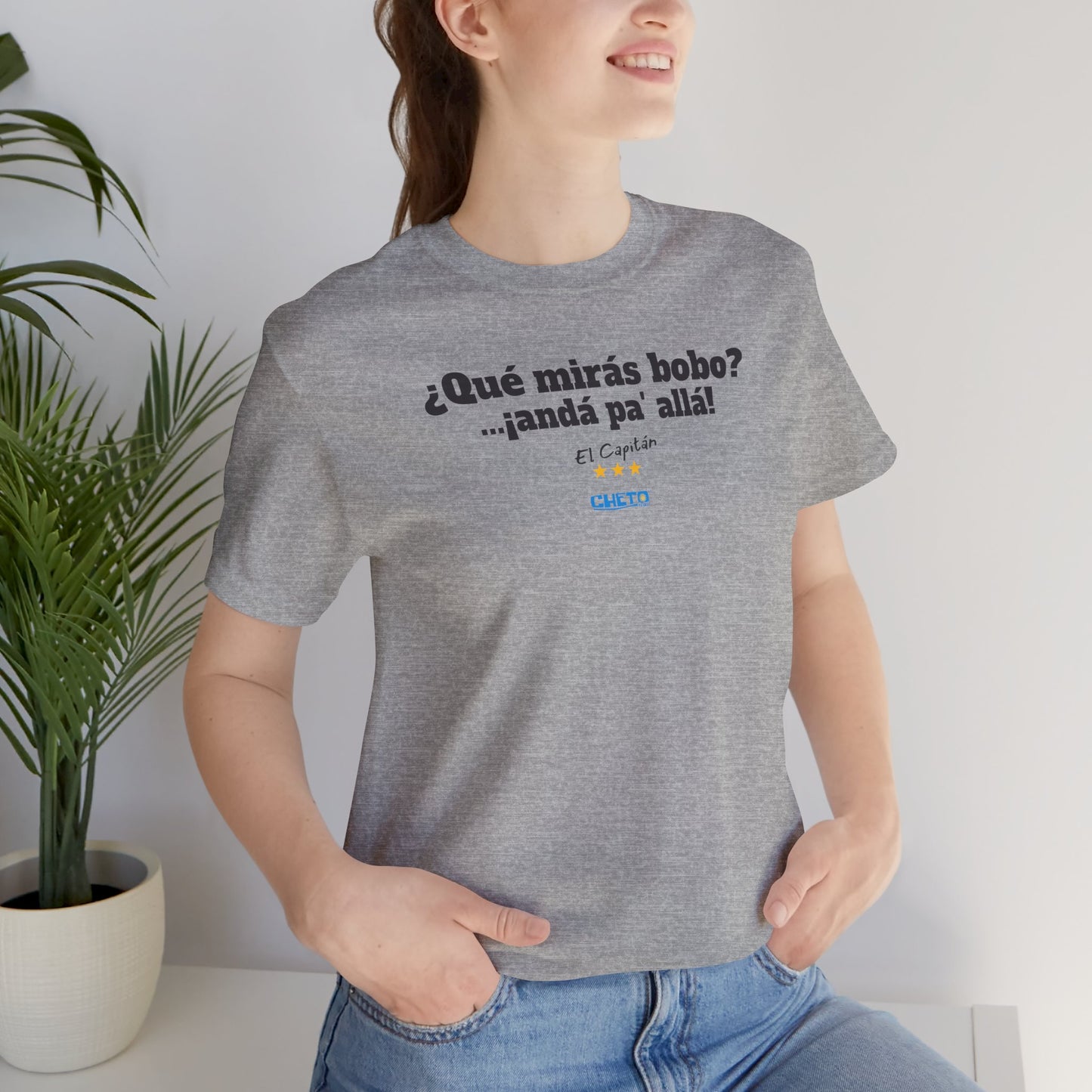 ¿Qué mirás bobo? Unisex Jersey Tee