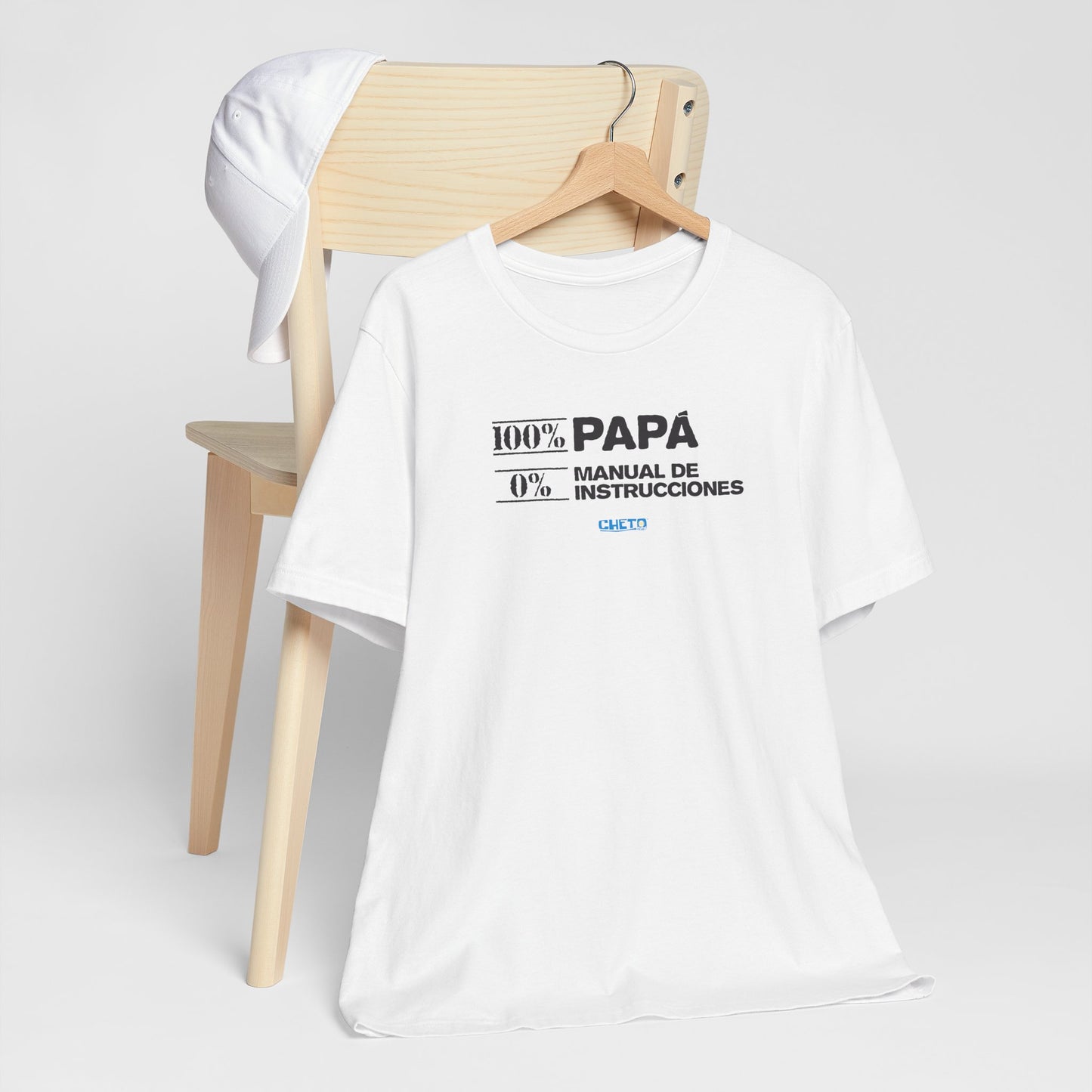 100% Papá, 0% Manual de Instrucciones - Unisex Jersey Tee