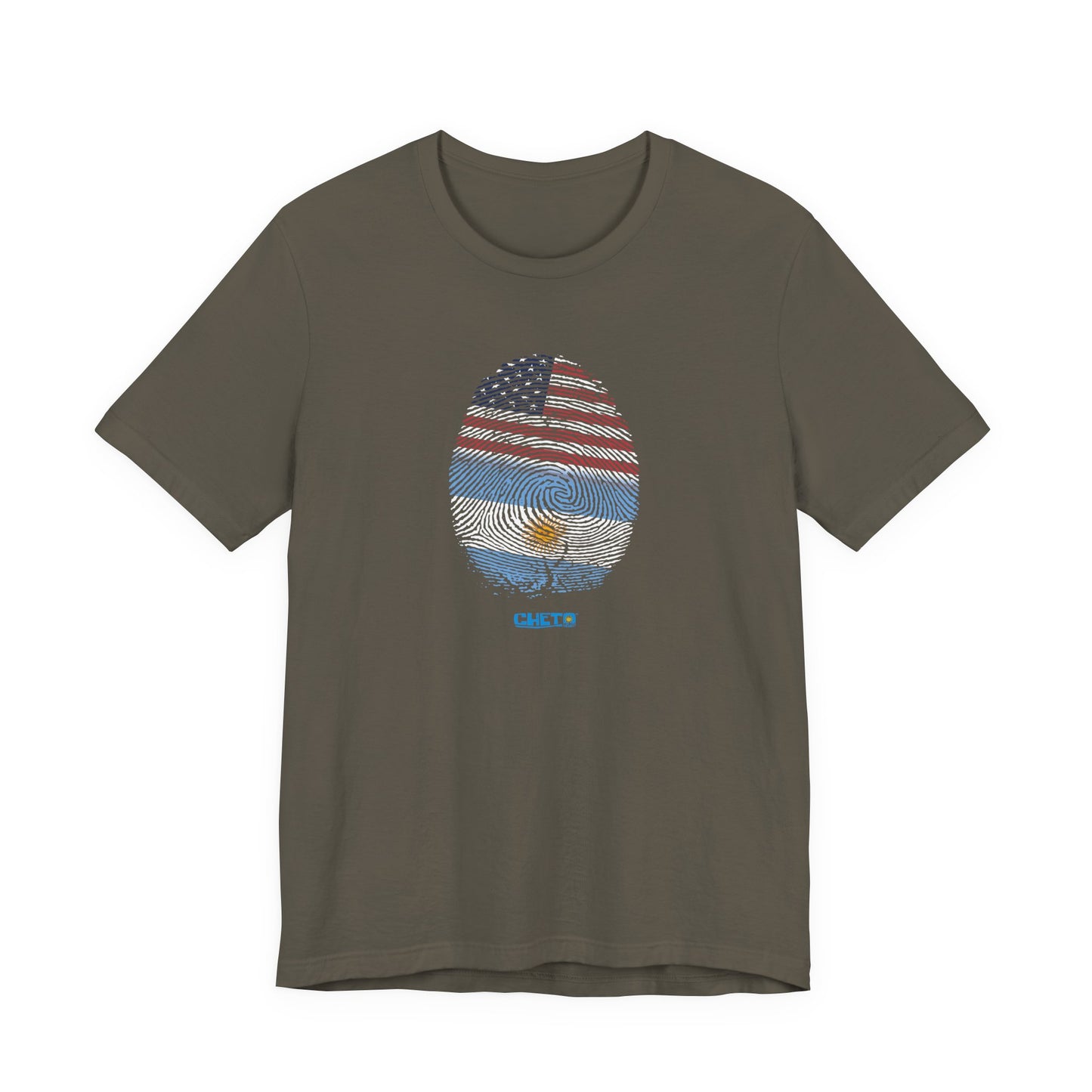 Huella digital (Arg/USA)-Fingerprint (Arg/USA) / Unisex Jersey Tee