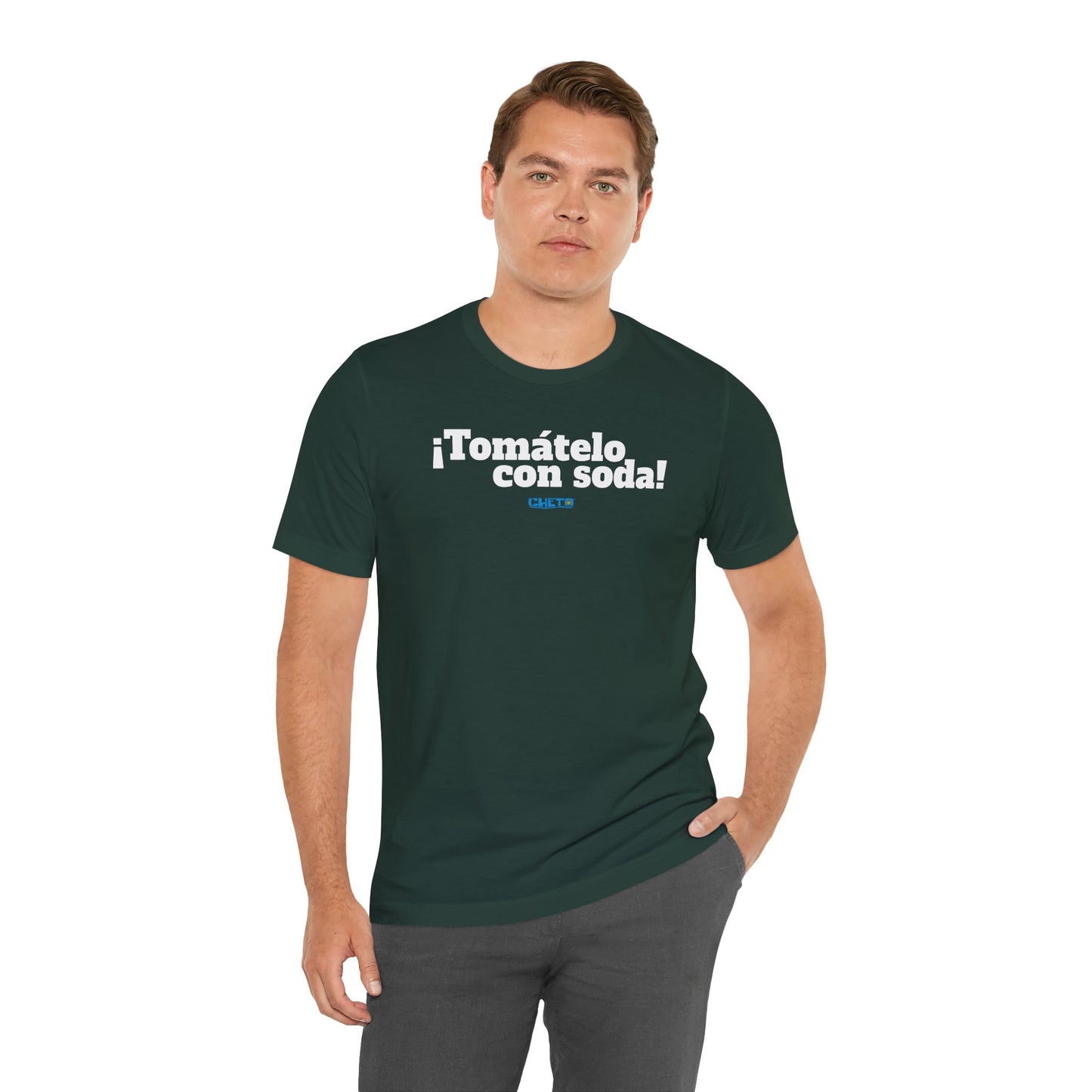¡Tomátelo con soda! - Unisex Jersey Tee
