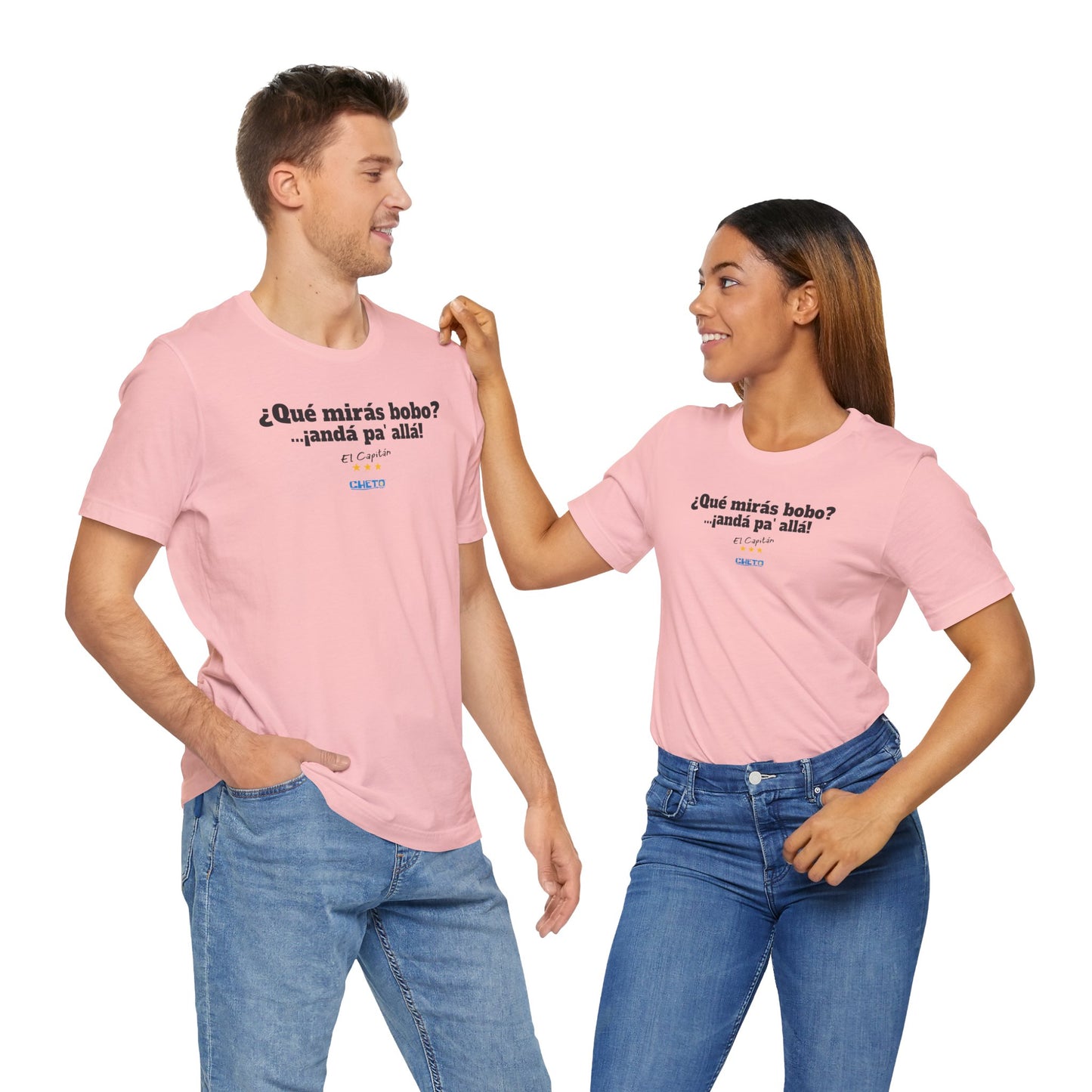 ¿Qué mirás bobo? Unisex Jersey Tee