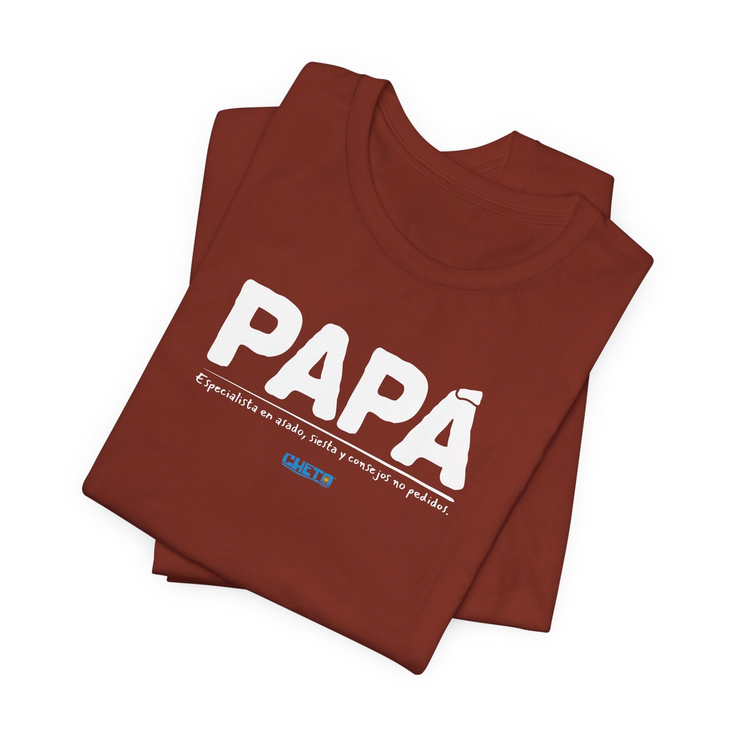 Papá: Especialista en asado, siesta y consejos no pedidos - Unisex Jersey Tee
