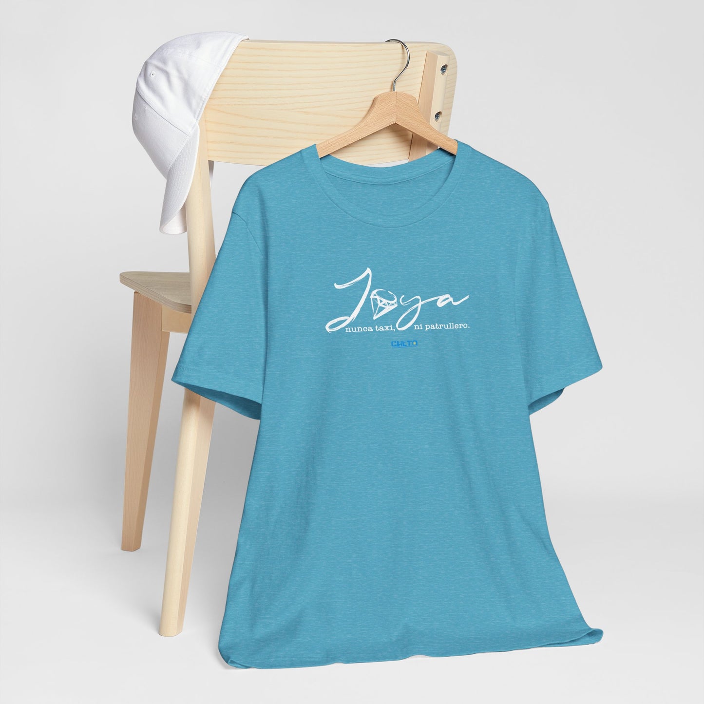 Joya, nunca taxi, ni patrullero Unisex Jersey Tee