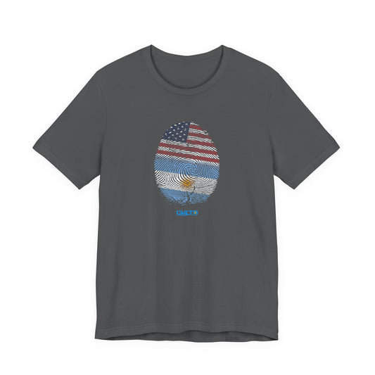 Huella digital (Arg/USA)-Fingerprint (Arg/USA) / Unisex Jersey Tee