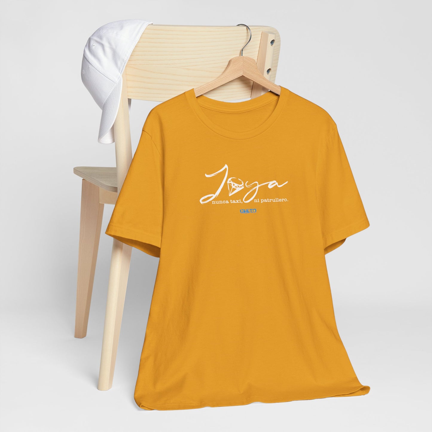 Joya, nunca taxi, ni patrullero Unisex Jersey Tee