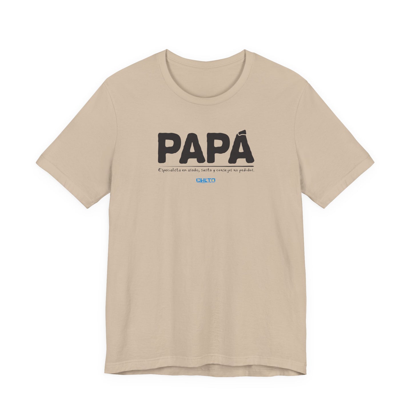 Papá: Especialista en asado, siesta y consejos no pedidos - Unisex Jersey Tee