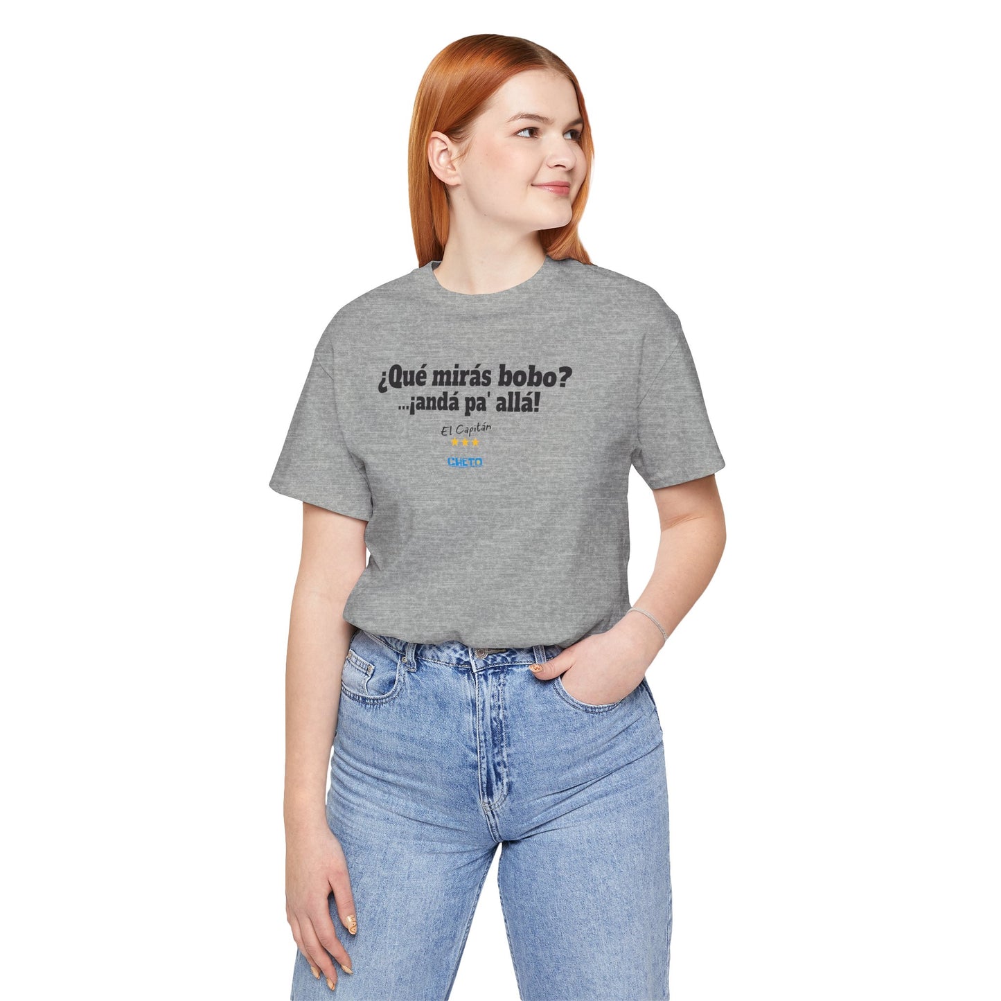 ¿Qué mirás bobo? Unisex Jersey Tee