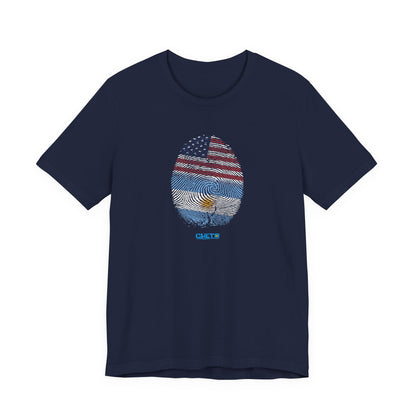 Huella digital (Arg/USA)-Fingerprint (Arg/USA) / Unisex Jersey Tee