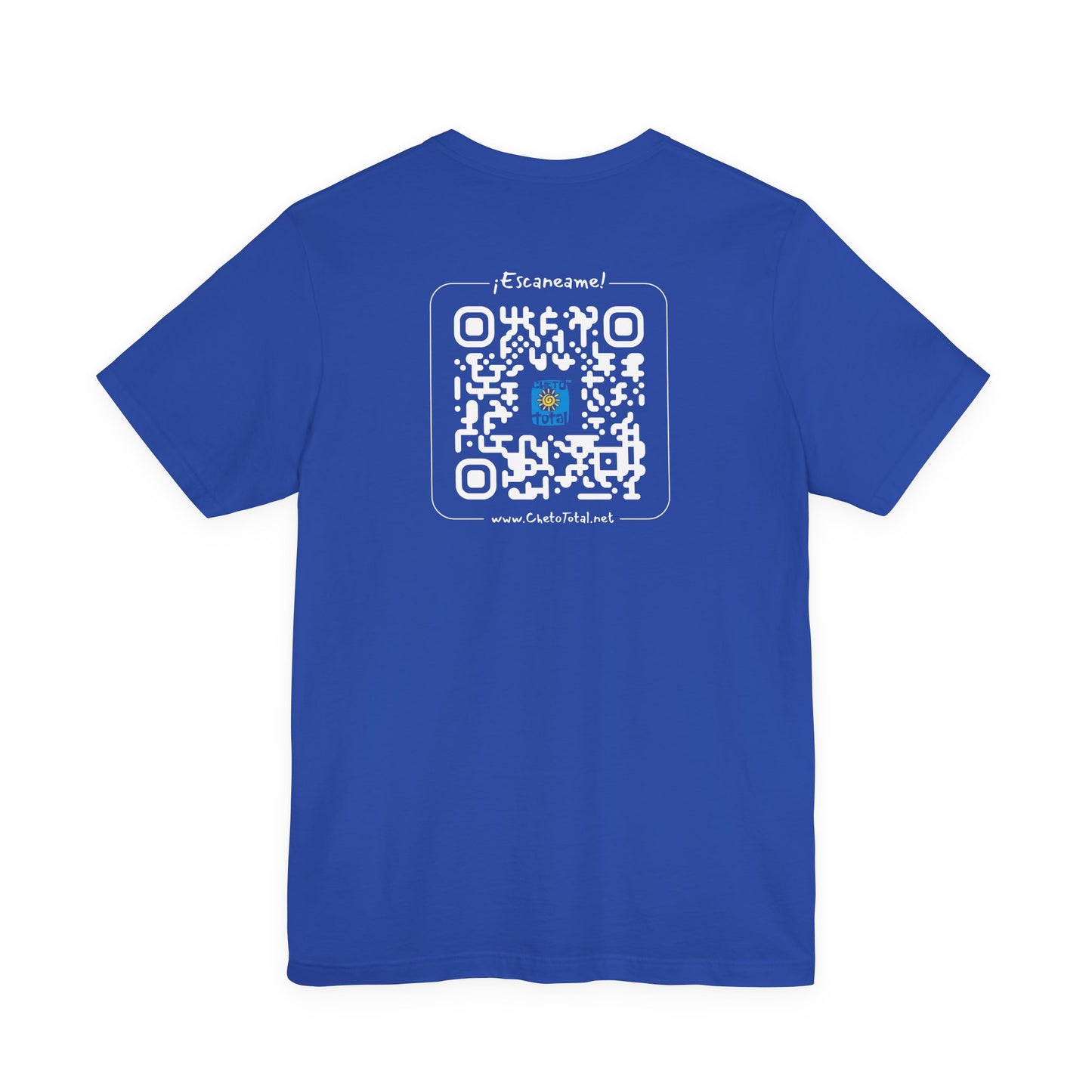 * Huella digital (Argentina) con Codigo QR en espalda-Fingerprint (Argentina) Back QR Code / Unisex Jersey Tee