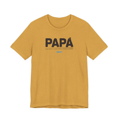 Papá: Especialista en asado, siesta y consejos no pedidos - Unisex Jersey Tee