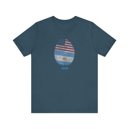 Huella digital (Arg/USA)-Fingerprint (Arg/USA) / Unisex Jersey Tee
