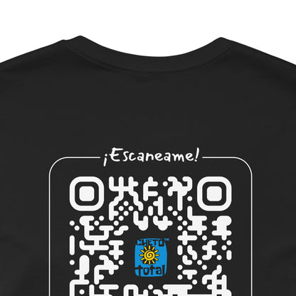 * Huella digital (Argentina) con Codigo QR en espalda-Fingerprint (Argentina) Back QR Code / Unisex Jersey Tee