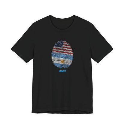 Huella digital (Arg/USA)-Fingerprint (Arg/USA) / Unisex Jersey Tee