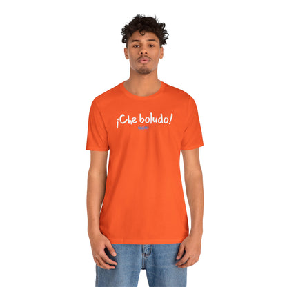 * ¡Che boludo! (con código QR en espalda/with QR code on back) - Unisex Jersey Tee