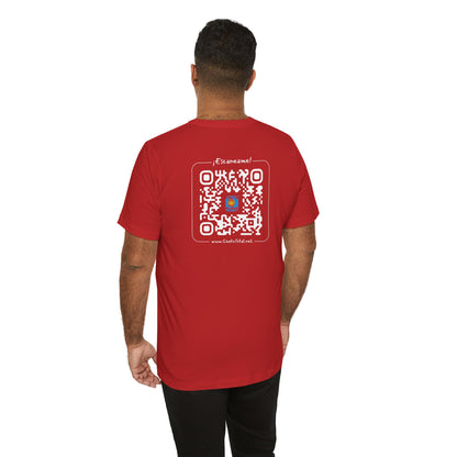 * ¡Che boludo! (con código QR en espalda/with QR code on back) - Unisex Jersey Tee