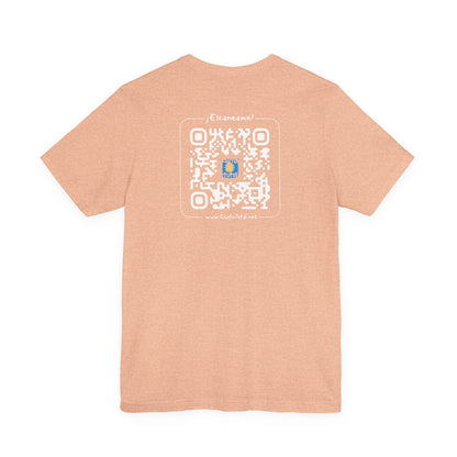 * Huella digital (Argentina) con Codigo QR en espalda-Fingerprint (Argentina) Back QR Code / Unisex Jersey Tee