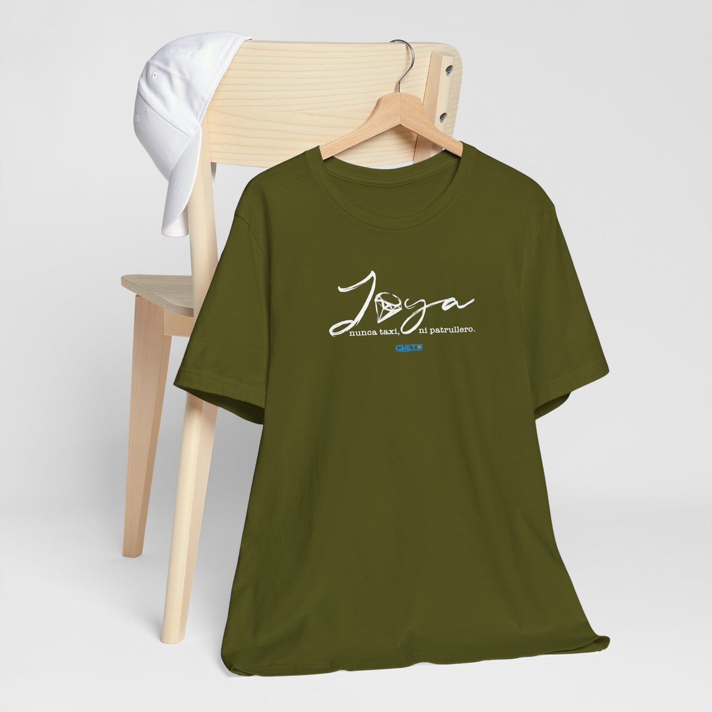 Joya, nunca taxi, ni patrullero Unisex Jersey Tee