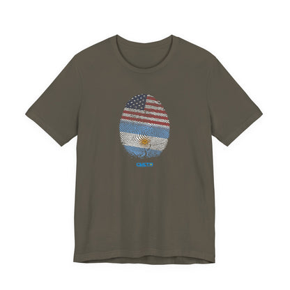 Huella digital (Arg/USA)-Fingerprint (Arg/USA) / Unisex Jersey Tee