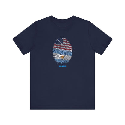 Huella digital (Arg/USA)-Fingerprint (Arg/USA) / Unisex Jersey Tee