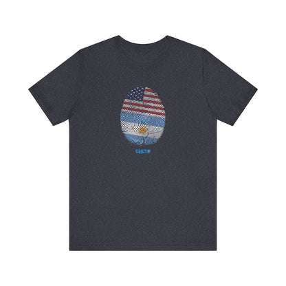 Huella digital (Arg/USA)-Fingerprint (Arg/USA) / Unisex Jersey Tee