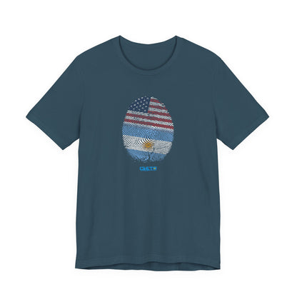 Huella digital (Arg/USA)-Fingerprint (Arg/USA) / Unisex Jersey Tee