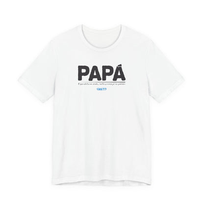 Papá: Especialista en asado, siesta y consejos no pedidos - Unisex Jersey Tee